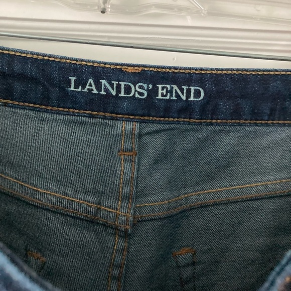 Lands-end Jeans, size 10, dark indigo,almost new,inside leg 28 1/2” - Picture 5 of 5